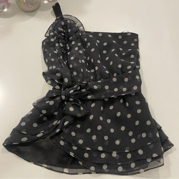 BEDO’ One Shoulder Ruffle Blouse - Picture 1 of 11